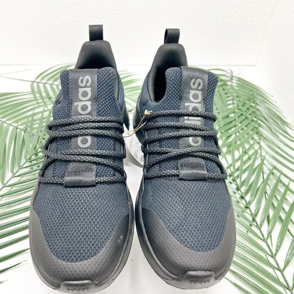 Adidas Light Racer Adapt 5.0 Black Slip-On Running Shoes Sz 7 NWB Comfort Gym